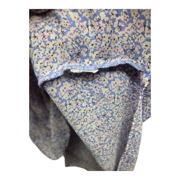 Carolina Belle Chiffon Printed Ruffle V Neck  Blouse - Picture 4 of 7